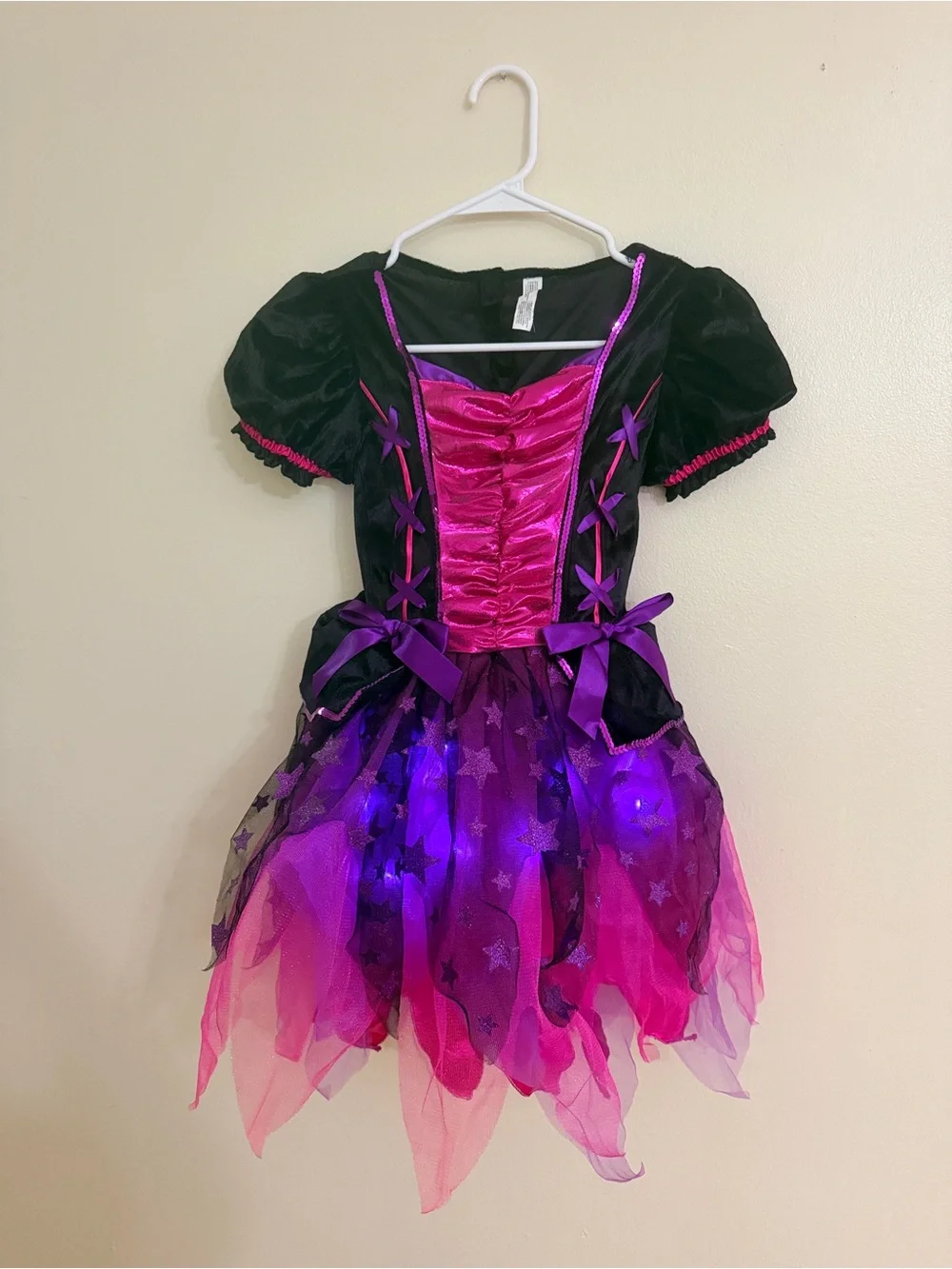 Spirit Black, Hot Pink & Purple Star Tulle Fairy Costume